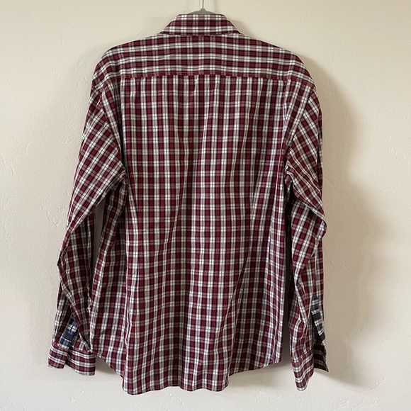 Jeremy Argyle blue and red plaid button up - Picture 3 of 3